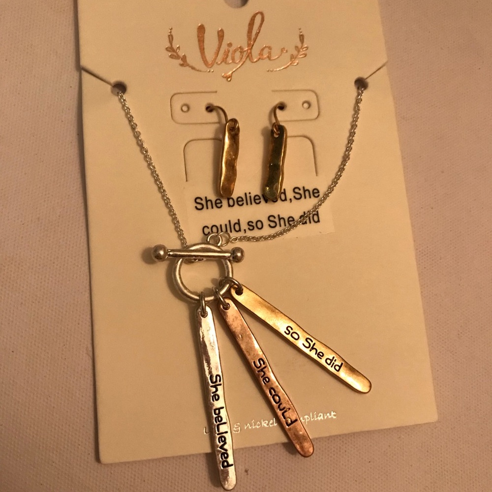 Necklace and earrings set